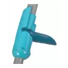 Sistema de fregado Leifheit Clean Twist Mop Ergo mobil, un depósito, azul, con fregona y ruedas giratorias