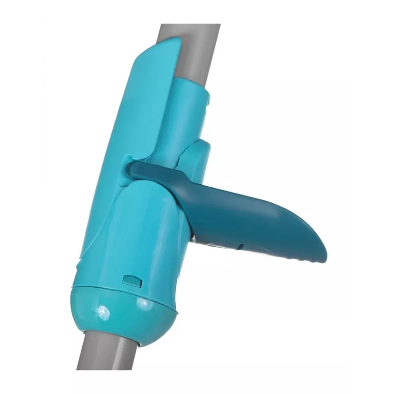 Sistema de fregado Leifheit Clean Twist Mop Ergo mobil, un depósito, azul, con fregona y ruedas giratorias