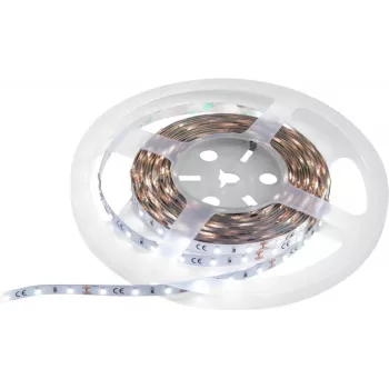 Tira LED EUROLITE 50530112, 5 m, SMD3528, 5700K luz de día, 12V