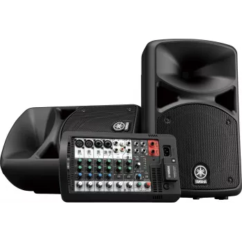 Sistema PA independiente YAMAHA Stagepas 400BT — 400 W, 2 vías, mezclador de 10 canales, Bluetooth 4.1, negro