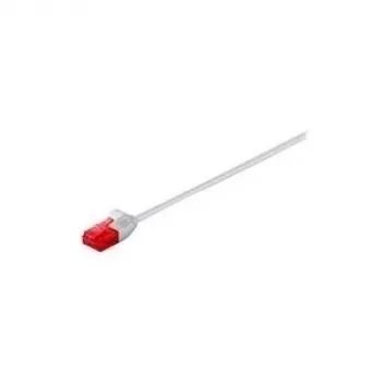 Cable de parcheo CAT 6 delgado Goobay de Wentronic, U/UTP, gris, 5 m - material de cobre (93754)