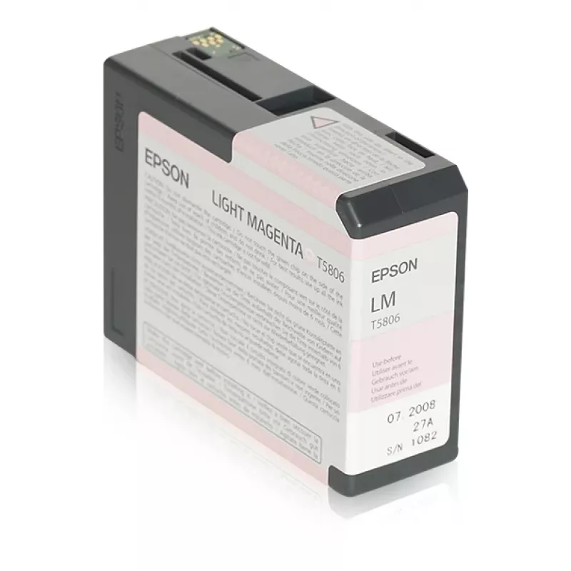 Epson pack individual magenta claro T580600, magenta claro, tinta pigmentada, 80 ml, 1 unidad