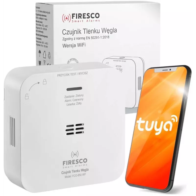 Detector de monóxido de carbono con función de comunicación FCO-850 WF