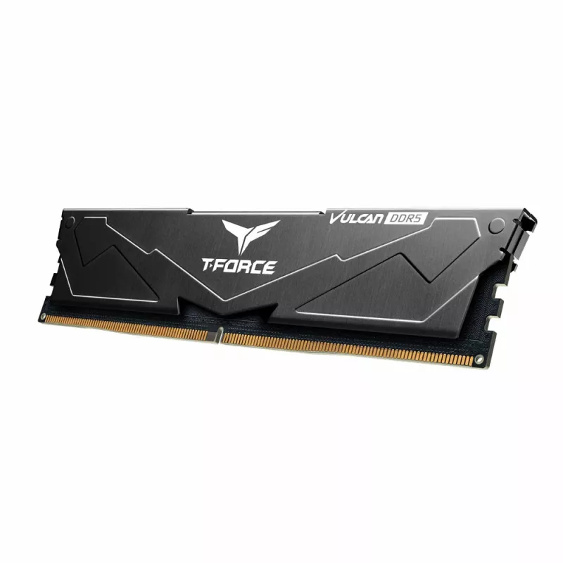 T-FORCE Vulcan - DDR5 - Kit - 32 GB: 2 x 16 GB - DIMM 288-PIN - 3000 MHz / PC5-48000 - CL30 - 1,35 V - sin búfer - On-Die-ECC - negro (FLBD532G6000HC30DC01)