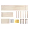Organizador de cables MACLEAN MC-131 WD tablero de madera para montaje en mesa y pared, carga máx. 20 kg