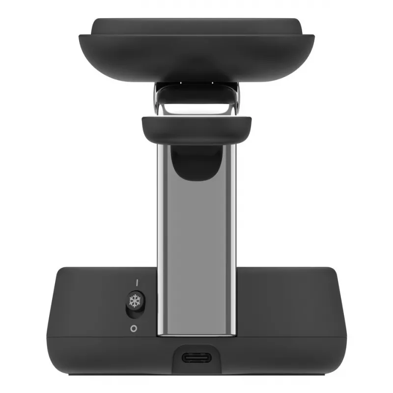 Cargador de interior Belkin UltraCharge Pro 25W Qi2 3en1 Cargador magnético Charcoal