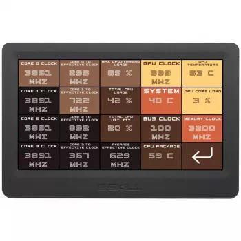 Pantalla táctil LED de 7