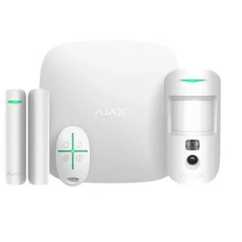 Kit de inicio de seguridad con alarma CAM/HDR blanco 156253 Ajax