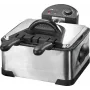 Freidora CLATRONIC FR 3195 – freidora doble 4 L, 2000 W, acero inoxidable, negra