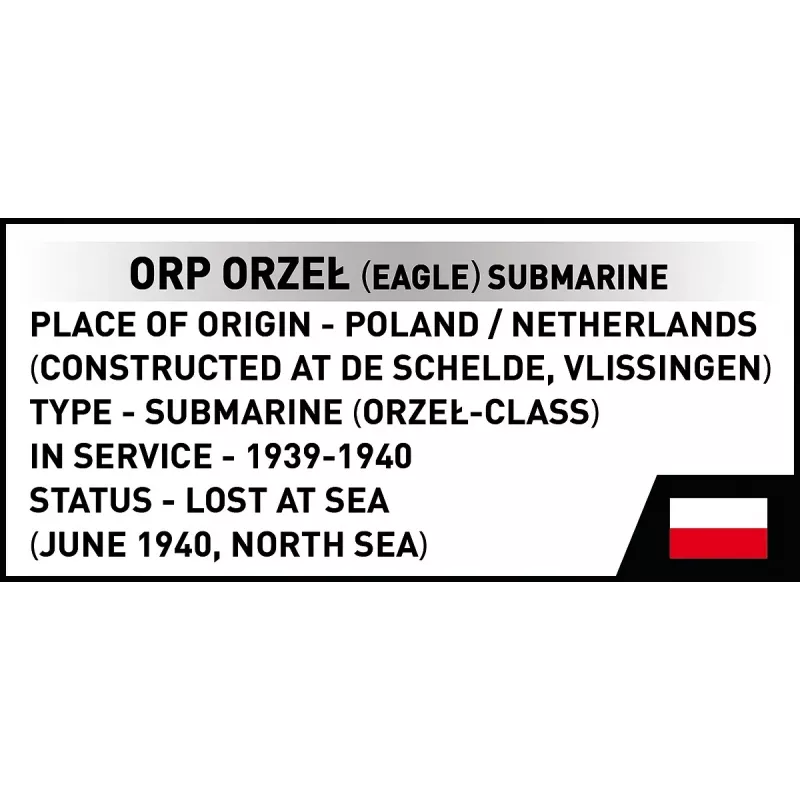 Set de construcción Cobi ORP Orzeł 193 bloques modelo de barco para montar