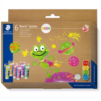 STAEDTLER pintura para dedos NJ Neon estuche de 6 piezas (8816F C6)