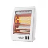 Adler | Calefactor | AD 7709 | Calefactor halógeno | 800 W | Número de niveles de potencia 2 | Blanco