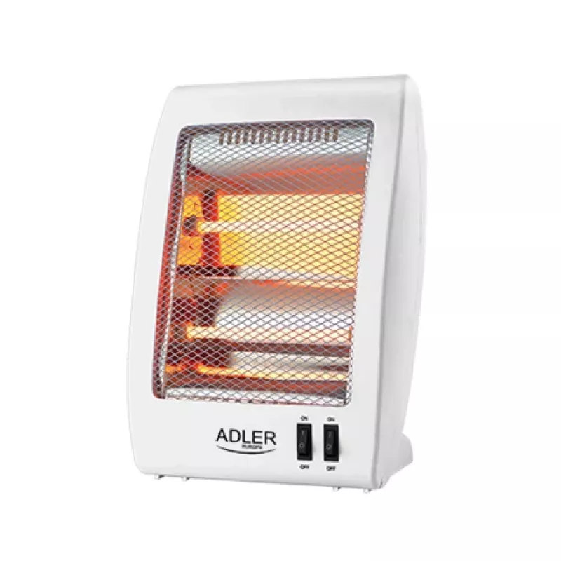 Adler | Calefactor | AD 7709 | Calefactor halógeno | 800 W | Número de niveles de potencia 2 | Blanco