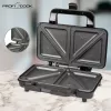 ProfiCook PC-ST 1092 - Sandwichera - 900 W - Acero inoxidable/Negro