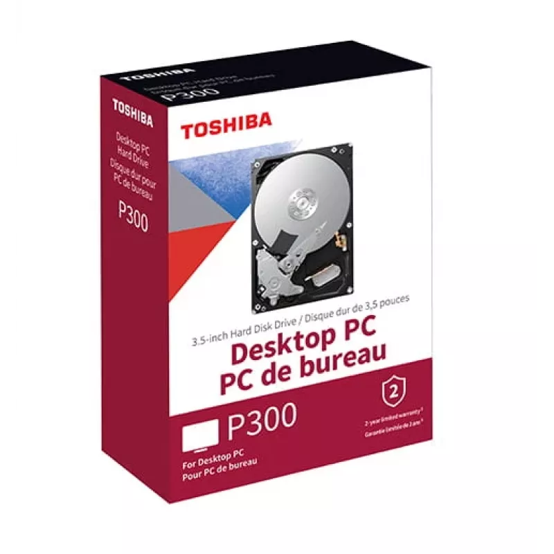Toshiba P300 Desktop PC - disco duro - 6 TB - interno - 3.5 (8.9 cm) - SATA 6Gb/s - 5400 rpm - búfer: 128 MB