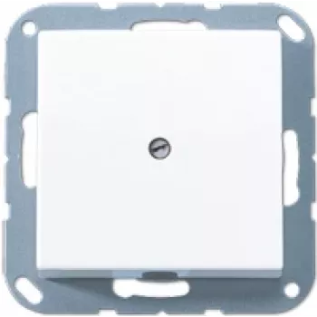 Toma de corriente JUNG A 590 A WW — carcasa de duroplast blanco, diámetro de entrada 1,3 cm