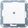 Toma de corriente JUNG A 590 A WW — carcasa de duroplast blanco, diámetro de entrada 1,3 cm