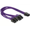 Cable PCI Express DeLOCK 6-Pin - 2 x 8-Pin, 0,3 m