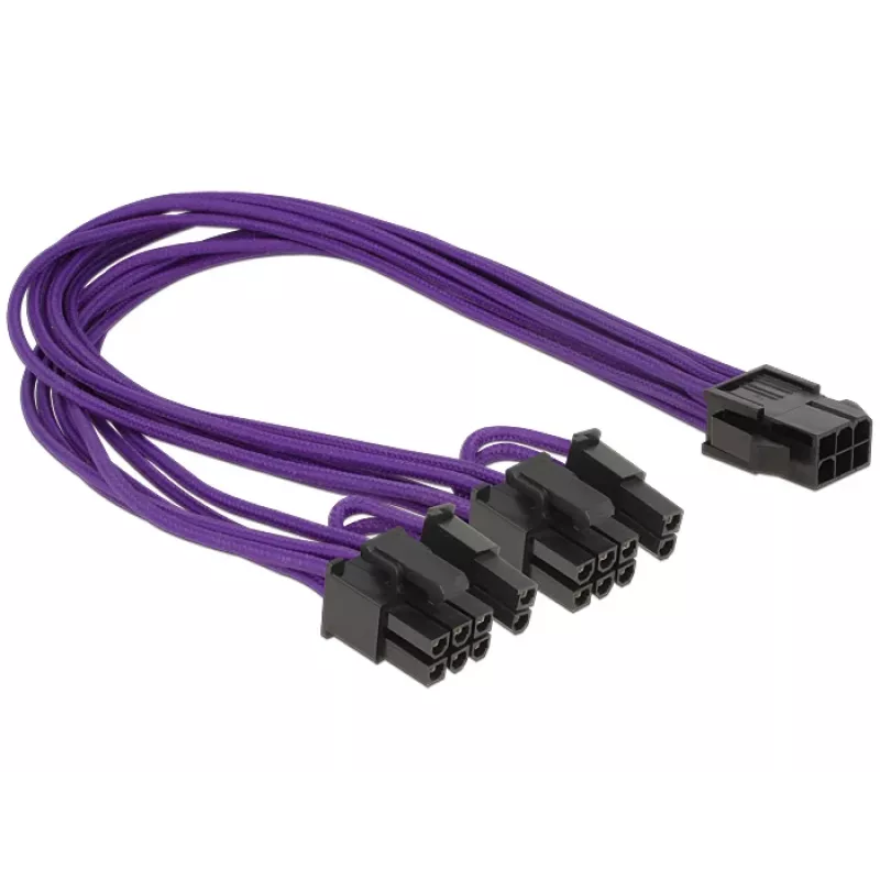 Cable PCI Express DeLOCK 6-Pin - 2 x 8-Pin, 0,3 m