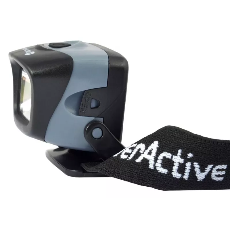 Linterna frontal everActive HL-150, linterna de cabeza, 150 lm, 3 W, IPX4, 3×AAA, negra