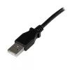 StarTech.com Cable USB 2.0 A a B en ángulo recto de 3 m – M/M, 3 m, USB A, USB B, USB 2.0, negro