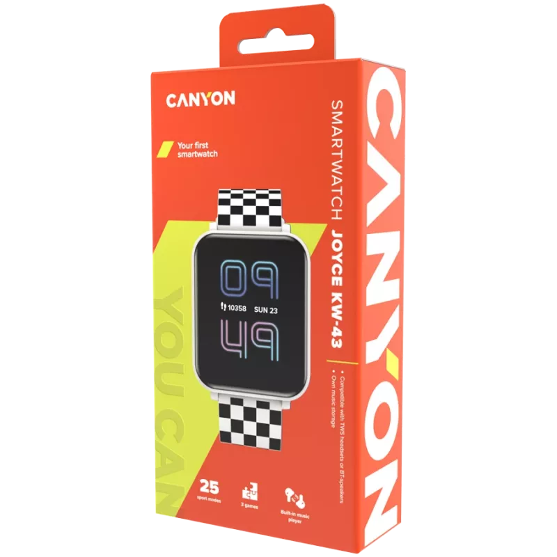 Smartwatch Canyon CNE-KW43 negro blanco