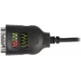 Adaptador Delock USB Type-A a serie DB9 con 9 LED RS-232 tester - adaptador serie - USB - RS-232 x 1 - negro (90497)