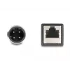 Cable adaptador DeLOCK M12 codificación D de 4 pines conector macho a RJ45 conector hembra 50 cm