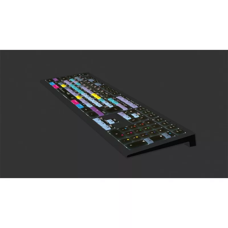 Teclado Logickeyboard ASTRA 2 USB QWERTY inglés negro tamaño completo 104 teclas