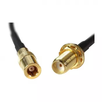Cable coaxial DeLOCK 88584 0,2 m Negro