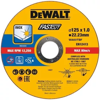 Disco de lijado DeWALT DT20540-QZ Centro plano para hierro Metal Acero inoxidable