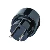 Adaptador de viaje brennenstuhl - adaptador de enchufe - negro (1508480)