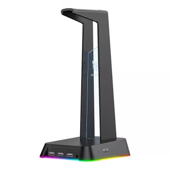 Soporte para auriculares Onikuma ST-2 — altura ajustable, diseño robusto negro