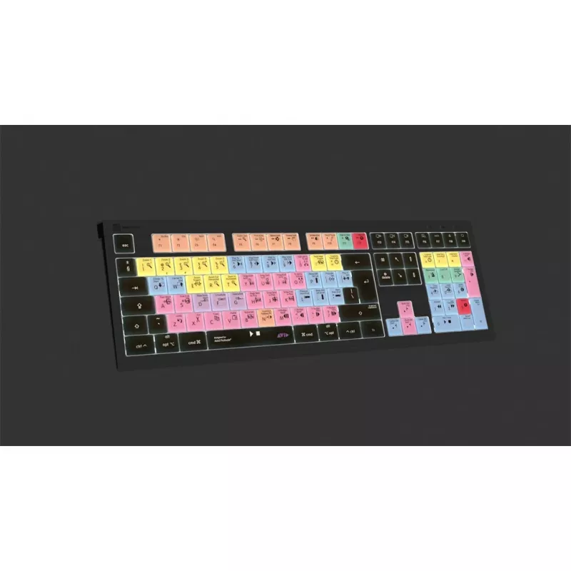 Logickeyboard ASTRA 2 USB QWERTY teclado negro tamaño completo 104 teclas