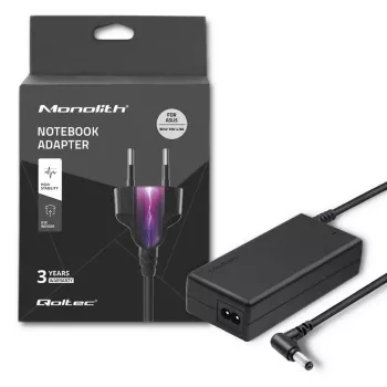 Fuente de alimentación Qoltec 50075.90W para ASUS | 90W | 19V | 4,9A | 5,5*2,5 | +cable de alimentación