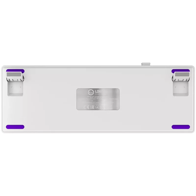 LORGAR KBP70MW, teclado gaming mecánico inalámbrico 65% Pro, blanco, distribución EN