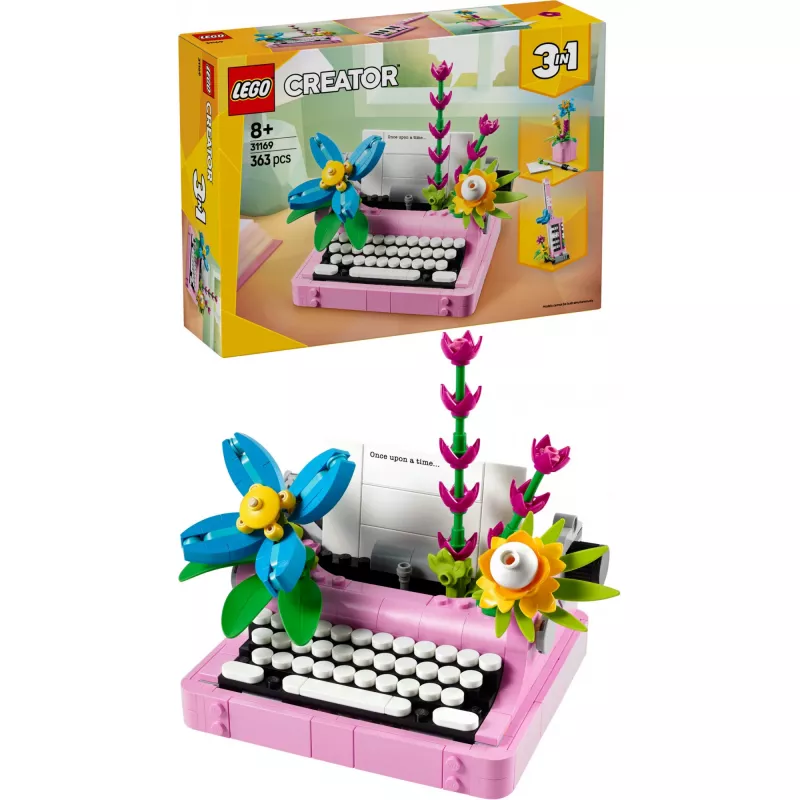 LEGO CREATOR 3 en 1 31169 Máquina de escribir de flores