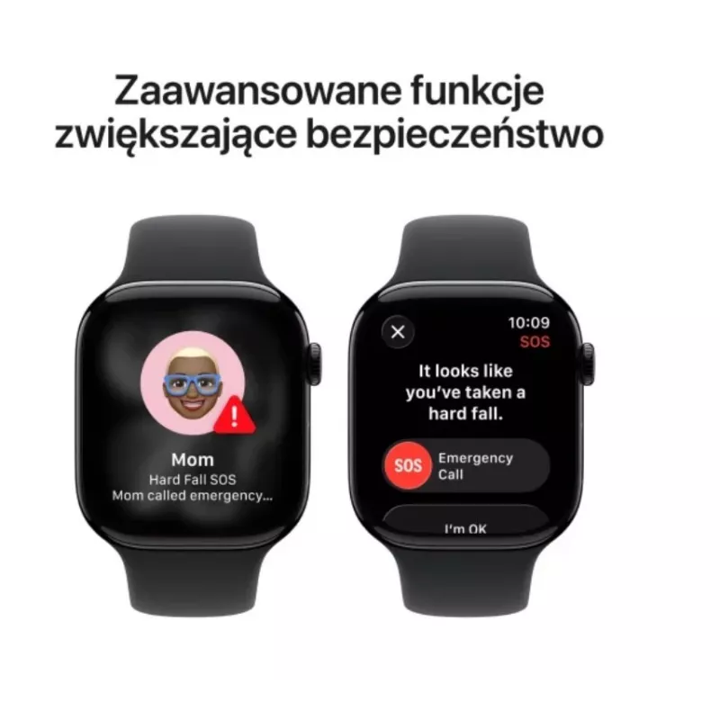 Apple Watch Series 11 GPS + Cellular 42mm caja de aluminio gris espacial con correa deportiva negra - M/L