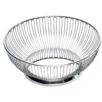 Cesta de servir Alessi 826/24 redonda acero inoxidable espejo