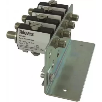 Protección contra sobretensiones Televes USS4300 0–3000 MHz con toma de tierra