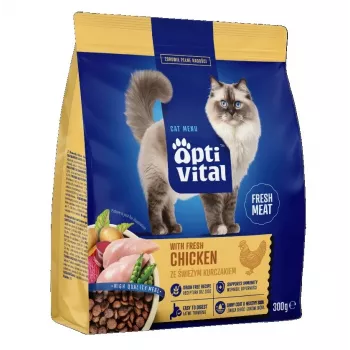OptiVital Alimento completo para gatos adultos con pollo 300g
