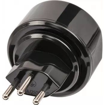 brennenstuhl - Adaptador para enchufe de red - CEE 7/4 (W) a SEV 1011 (M) 10 A - Liechtenstein, Suiza (1508642)