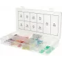 Minifusibles planos ks tools 970.0740, rango 2–30 A, pack de 100 uds.