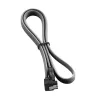 CableMod ModMesh - Cable SATA - Serial ATA 150/300/600 - SATA (M) en ángulo recto a SATA (M) - 60 cm - Carbón (CM-CAB-RSAT-N60KC-R)