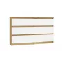 Cómoda 6 cajones 120 cm Top E Shop Malwa — Artisan Oak / blanco, aglomerado