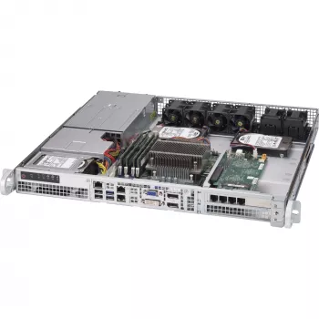 Supermicro - SuperChassis 515-R407 - Montaje en rack 1U STD y WIO MB 2 x 2,5 LED 4 x ventilador PWM 2 x ventilador para refrigeración AOC fuente de alimentación 400 W 43 x 437 x 429 mm