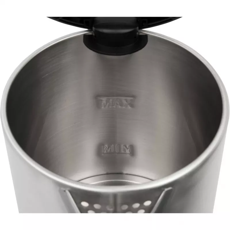 Hervidor de agua Clatronic 1,5 L 2200 W Negro Acero inoxidable