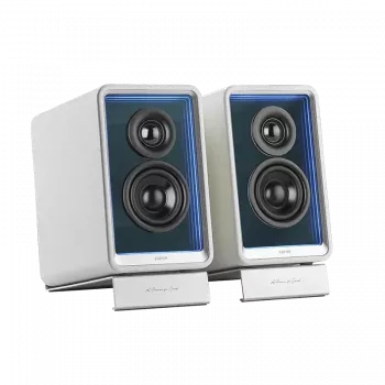 Monitor activo de escritorio Edifier con cargador GaN | QR65 | 70 W | Bluetooth | Blanco | Conexión inalámbrica
