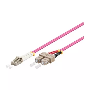 Latiguillo de fibra óptica dúplex OM4 (multimodo, 50/125) LC/SC, 10m, Good Connections® (LW-810LS4)