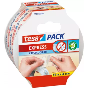 Cinta adhesiva Tesa Express 50 m polipropileno transparente